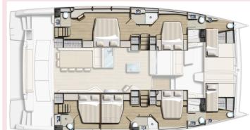 Yachtcharter Bali 5.4 cab 5 Layout