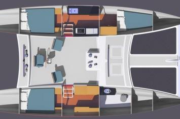 Yachtcharter mainecat38layout