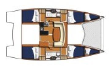 Yachtcharter layout leopard 6cab