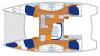 Yachtcharter mooring4000 sunsail454 layout