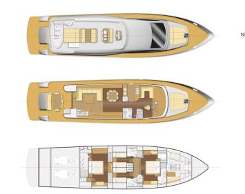 Yachtcharter Amer 86 layout