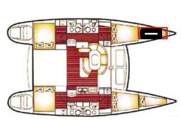 Yachtcharter Lagoon 410 4 1cab 4wc layout