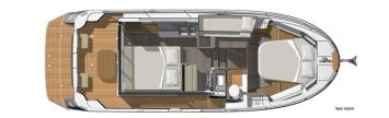 Yachtcharter Swift Trawler 30 Cab 2 Layout