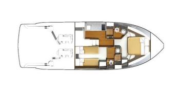 Yachtcharter fairline squadron 42 layout