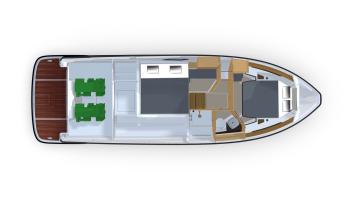 Yachtcharter Grandezza 37 CA_layout_lower deck2