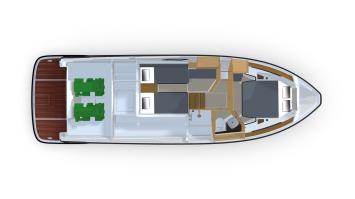 Yachtcharter Grandezza 37 CA_layout_lower deck1