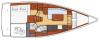 Yachtcharter Oceanis 35.1 2cab layout