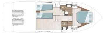 Yachtcharter Sealine C390 layout