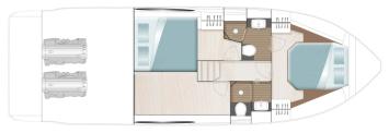 Yachtcharter Sealine C390 layout