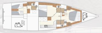 Yachtcharter Moody_DS54_layout