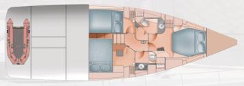 Yachtcharter Moody_DS45_layout