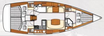 Yachtcharter Moody_AC41_layout