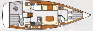 Yachtcharter Moody_AC41_layout