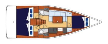 Yachtcharter oceanis_38_3_deckplan_rebranded