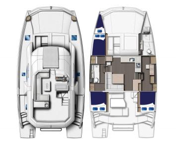 Yachtcharter deck plan