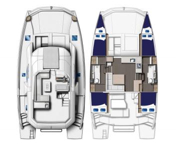 Yachtcharter 434pc_deck_plan