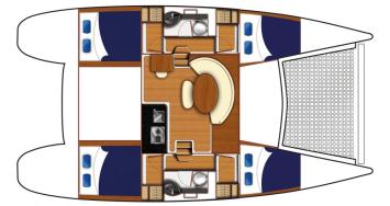 Yachtcharter moorings_380_interior_4cabin