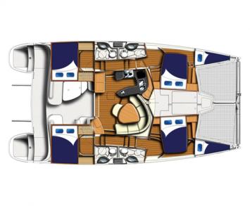 Yachtcharter 4300_4c_deck_plan