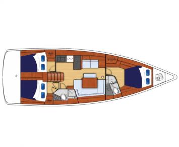 Yachtcharter 45.3_northernstar_deck_plan