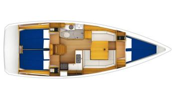 Yachtcharter sunsail 38.3_layout