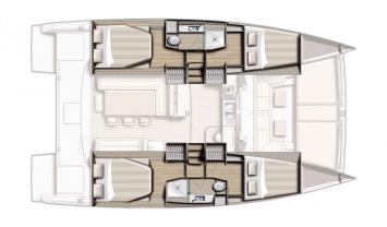 Yachtcharter bali 4.0 4cab layout