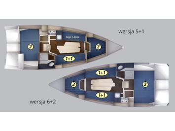 Yachtcharter Maxys 26 prestige 1cab layout