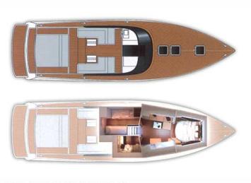 Yachtcharter VanDutch 55 Floorplan