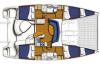 Yachtcharter Leopard 400 layout