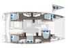 Yachtcharter Leopard50 5cab layout