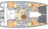 Yachtcharter Leopard 4300 4cab layout
