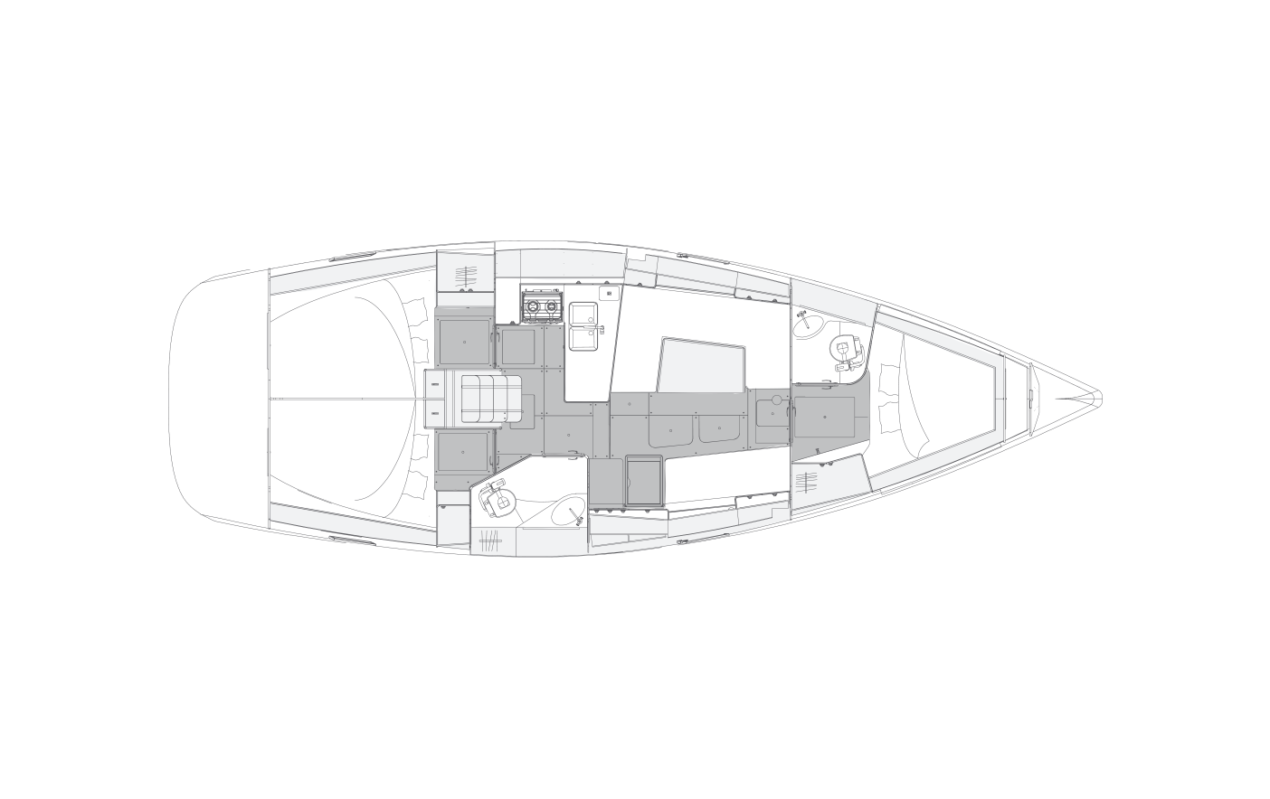 Yachtcharter Elan Impression 401 3cab layout