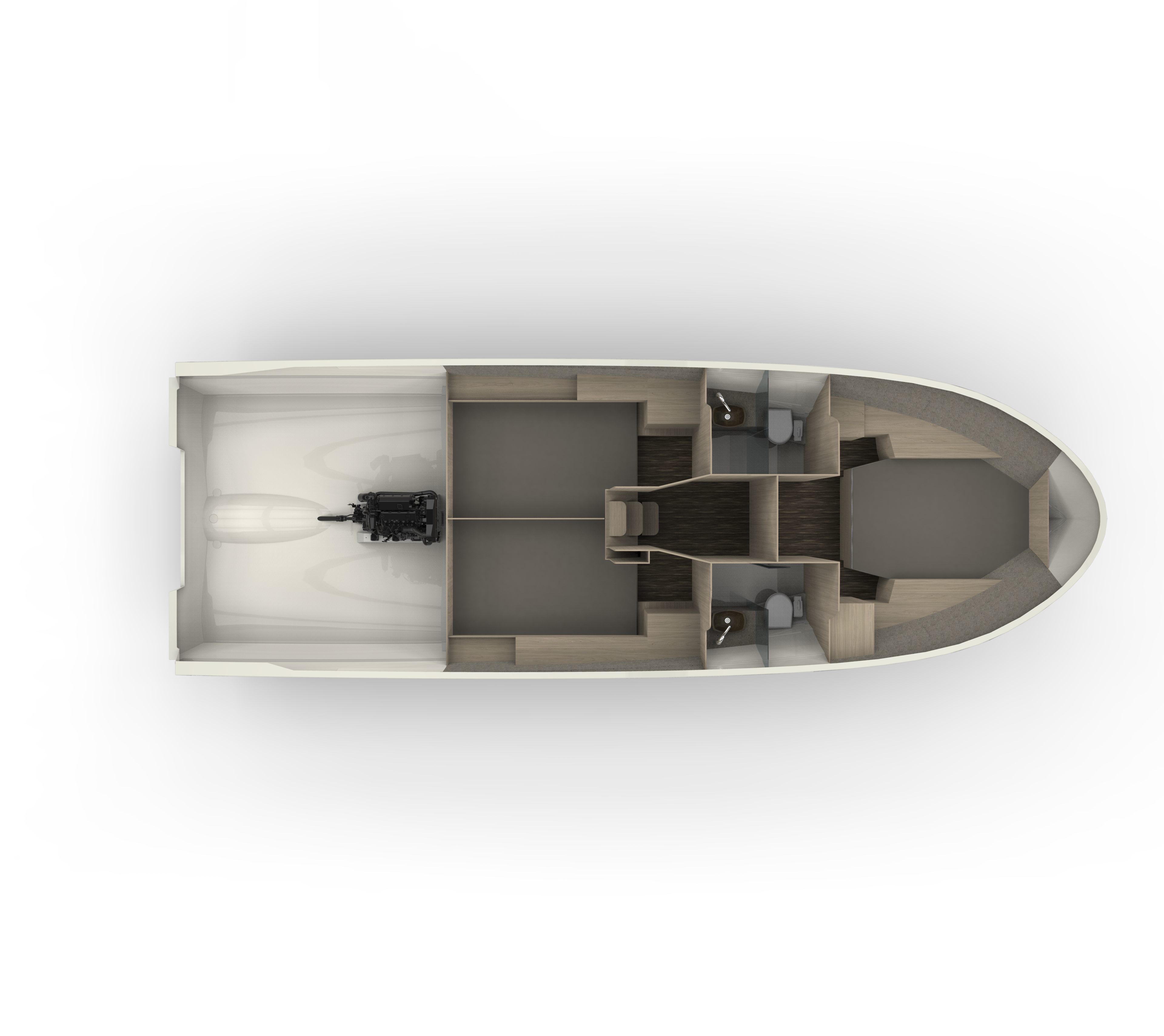 Yachtcharter Northman1200 3cab layout1