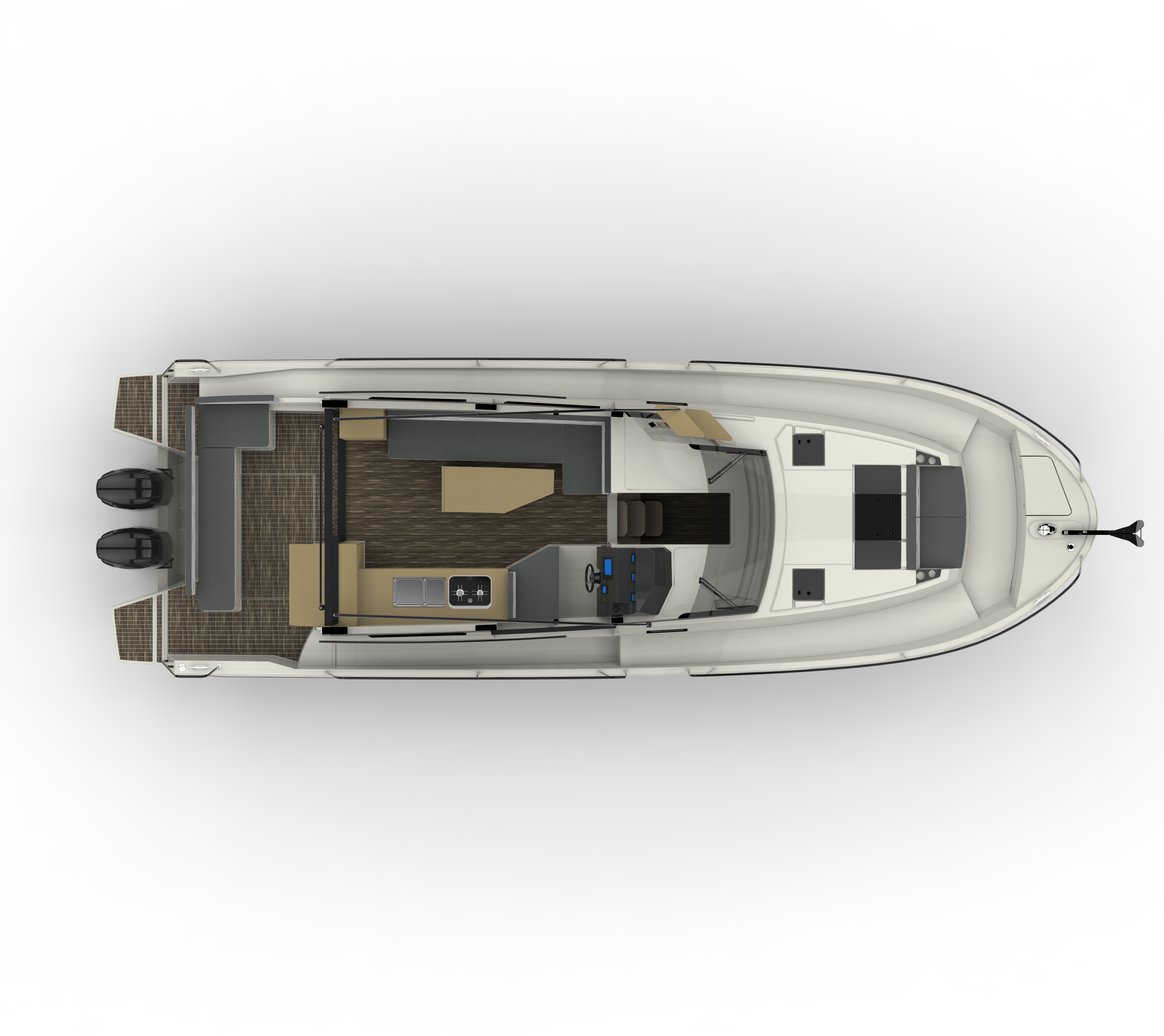 Yachtcharter Northman1200 3cab layout