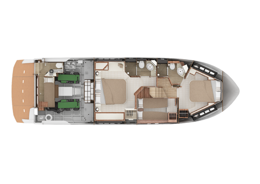 Yachtcharter Absolute50Fly cablayout