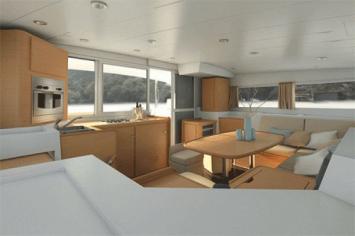 Yachtcharter Lagoon 400 3cab OV saloon