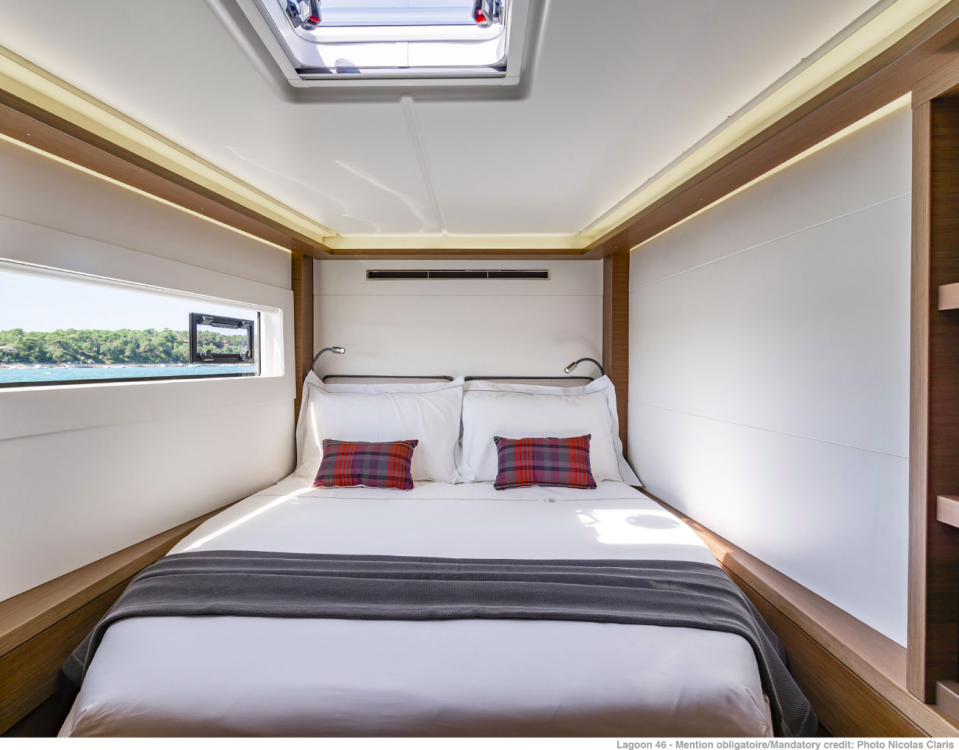 Yachtcharter lagoon46 4cab bed