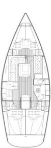 Yachtcharter Bavaria 35 2cab layout