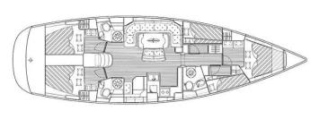 Yachtcharter Bavaria 50 Performance 4cab layout