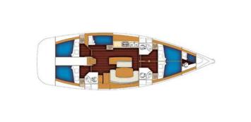 Yachtcharter Bavaria 50.0 5cab layout