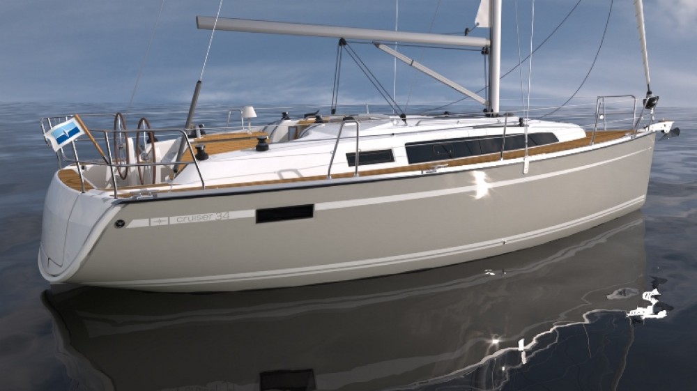 Yachtcharter Bavaria cruiser 34 style 3cab side