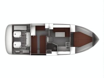 Yachtcharter Bavaria sport 34 HT 2cab layout
