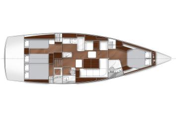 Yachtcharter Bavaria vision 46 3cab layout