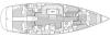 Yachtcharter Bavaria 50 cruiser 3cab layout