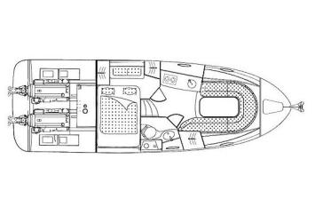 Yachtcharter Bavaria 30 HT 1cab layout