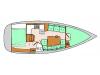 Yachtcharter Oceanis 321 2cab layout