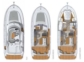 Yachtcharter SwiftTrawler35 layout