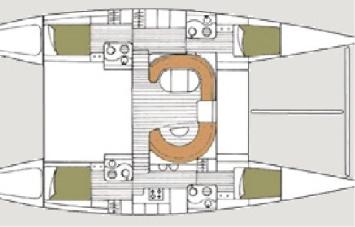 Yachtcharter lagoon55 4cab layout