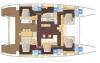 Yachtcharter lagoon 620 6 cabin layout