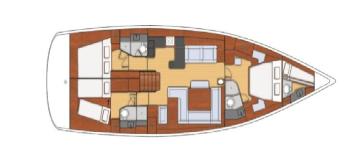 Yachtcharter Oceanis 60 4cab layout