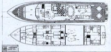 Yachtcharter Motor yacht RHAPSODY 6cab layout